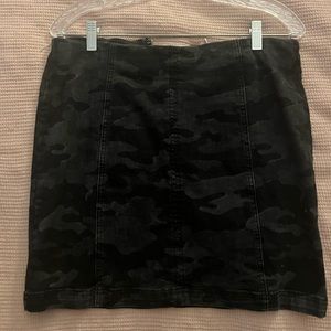 Free People Camo Mini Skirt